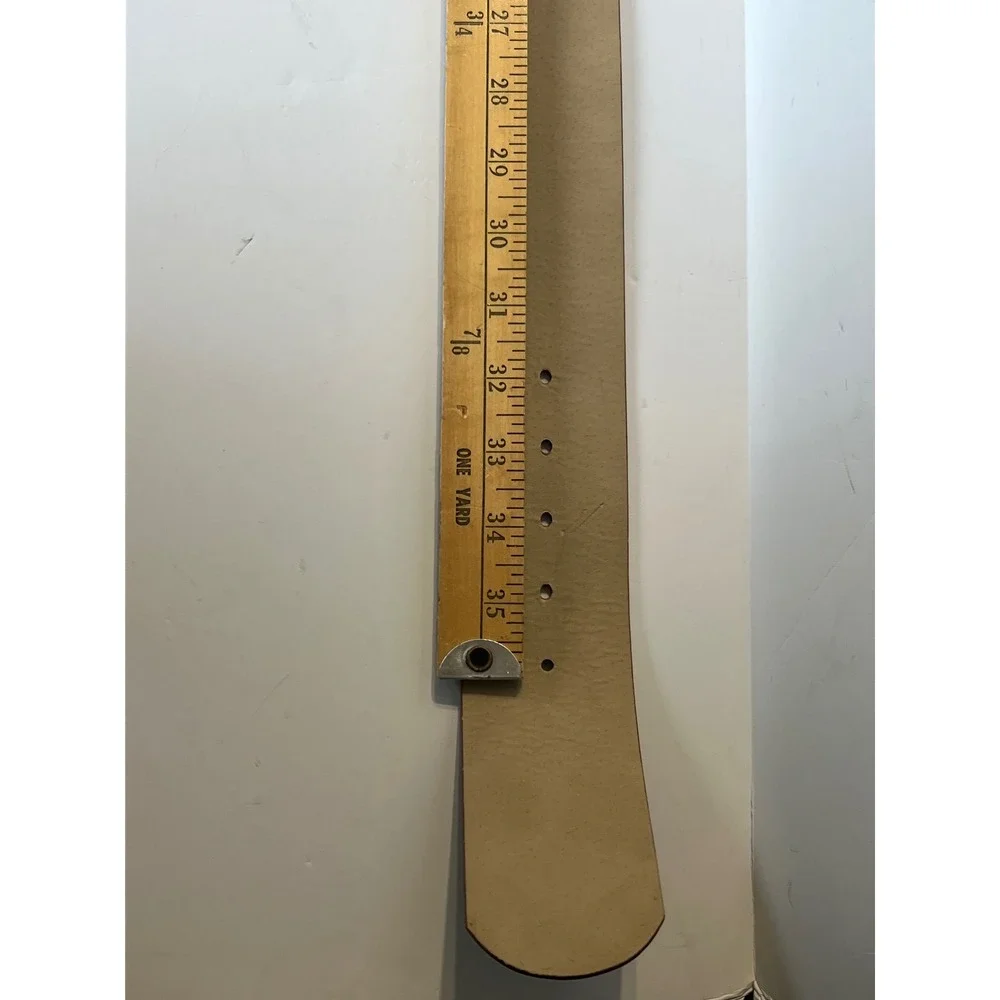 Banana Republic Womens Wide Brown Leather Waist Belt Gold Buckle Size Medium 32